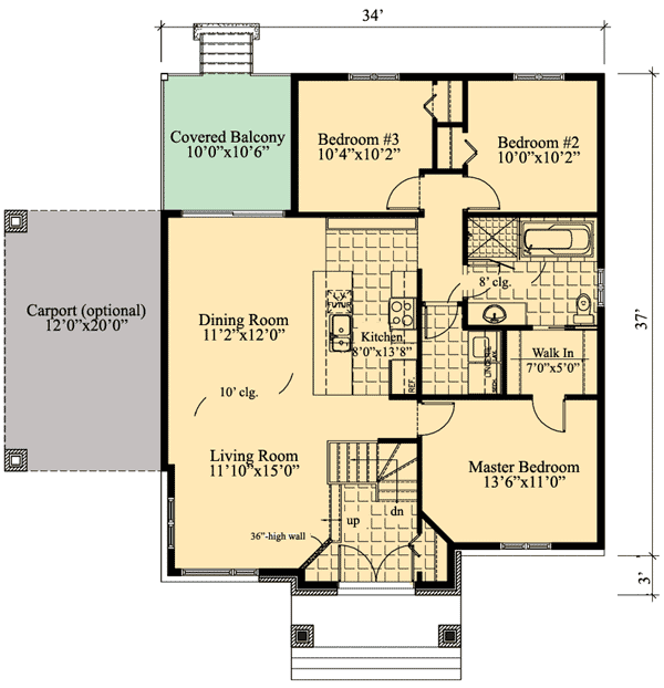 Plan 90236PD: One Level Contemporary Home Plan - Floor Plan - Main Level - Contemporary, Northwest