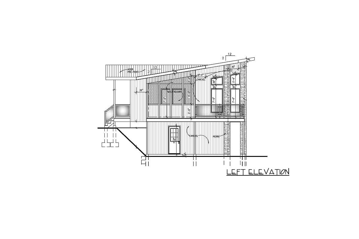 Plan 90241PD: Contemporary Home Plan With All Beds Down - Image #5 - Contemporary, Mid Century Modern, Modern