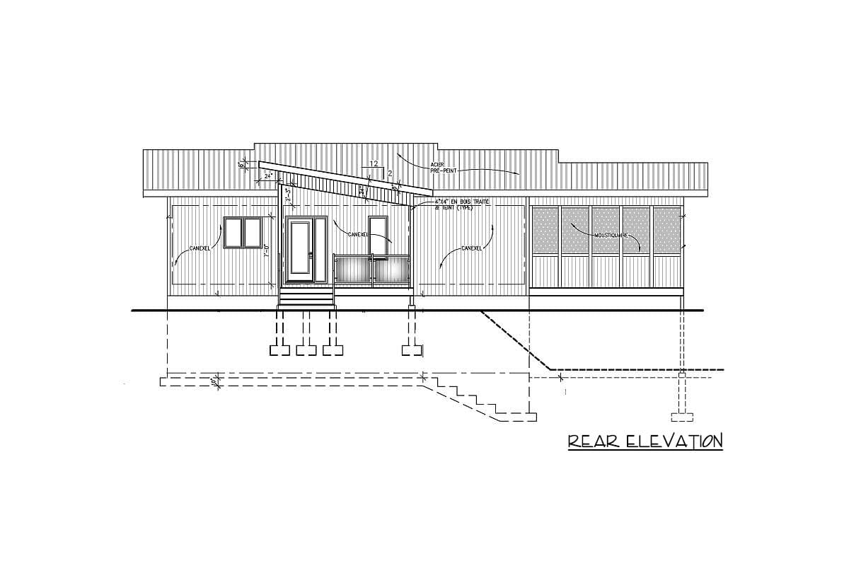 Plan 90241PD: Contemporary Home Plan With All Beds Down - Image #6 - Contemporary, Mid Century Modern, Modern