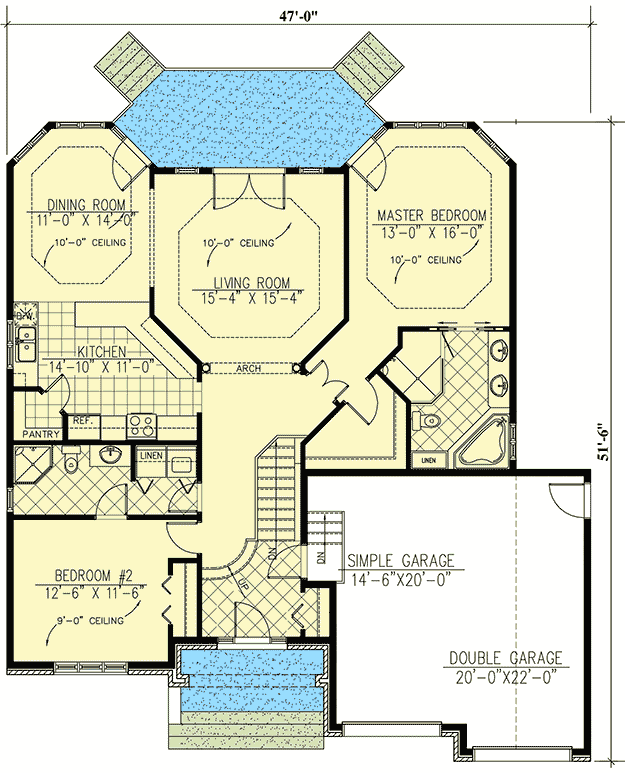 Plan 90252PD: Compact Northwest Home Plan - Floor Plan - Main Level - Northwest