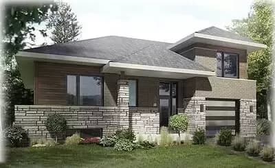 Split-Level Prairie Style Home