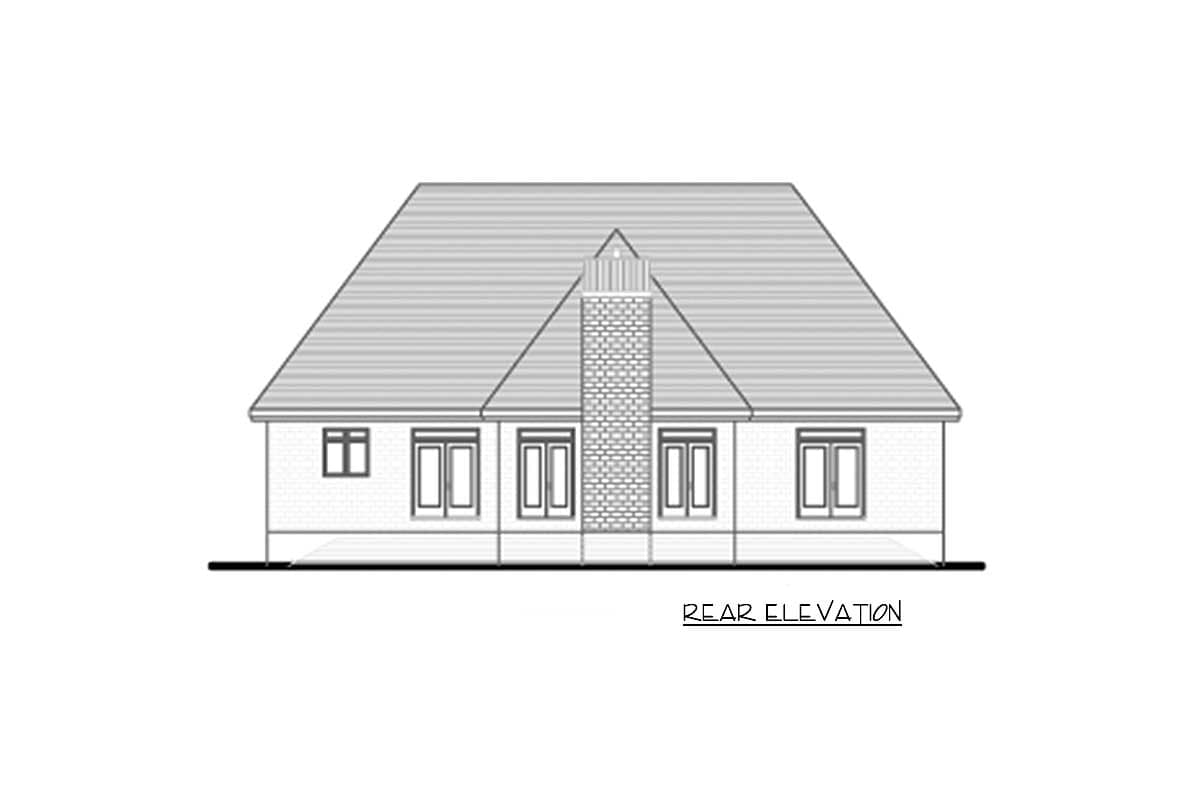 Plan 9026PD: One-level European House Plan with High Pitched Roof - Image #5 - European, Traditional