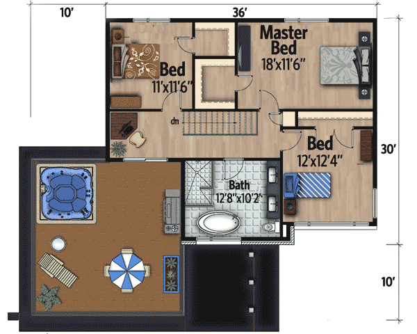 Plan 90263PD: Two Story Modern House Plan - Floor Plan - 2nd Floor - Contemporary, Modern