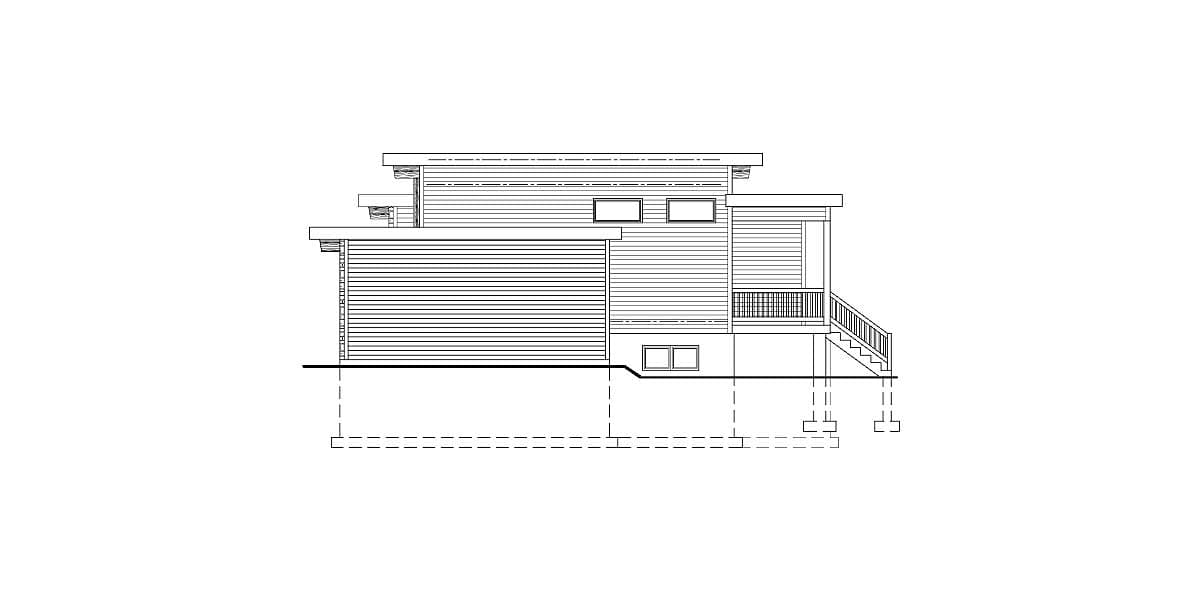 Plan 90267PD: Small Scale Modern House Plan - Image #4 - Contemporary, Mid Century Modern, Modern, Northwest