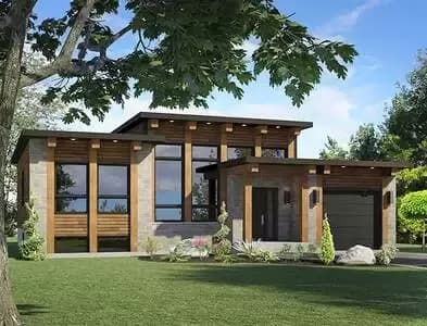Small Scale Modern House Plan