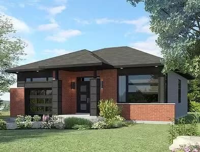 Contemporary Two Bedroom House Plan