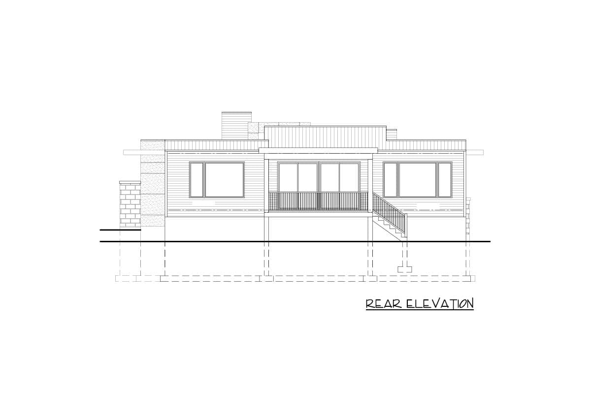Plan 90275PD: Modern Home Plan with Striking Exterior - Image #4 - Contemporary, Mid Century Modern, Modern