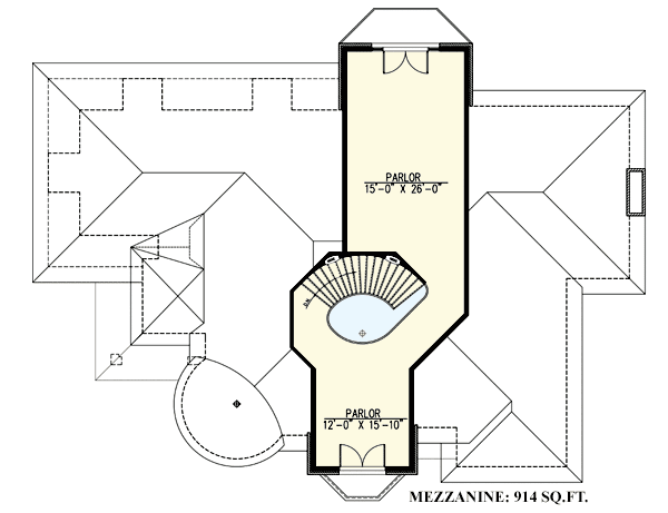 Plan 9029PD: European Mansion with Two Reading Rooms - Floor Plan - 3rd Floor - European