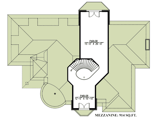 Plan 9029PD: European Mansion with Two Reading Rooms - Image #4 - European