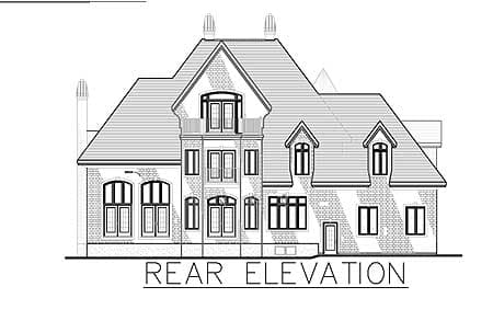 Plan 9029PD: European Mansion with Two Reading Rooms - Image #5 - European