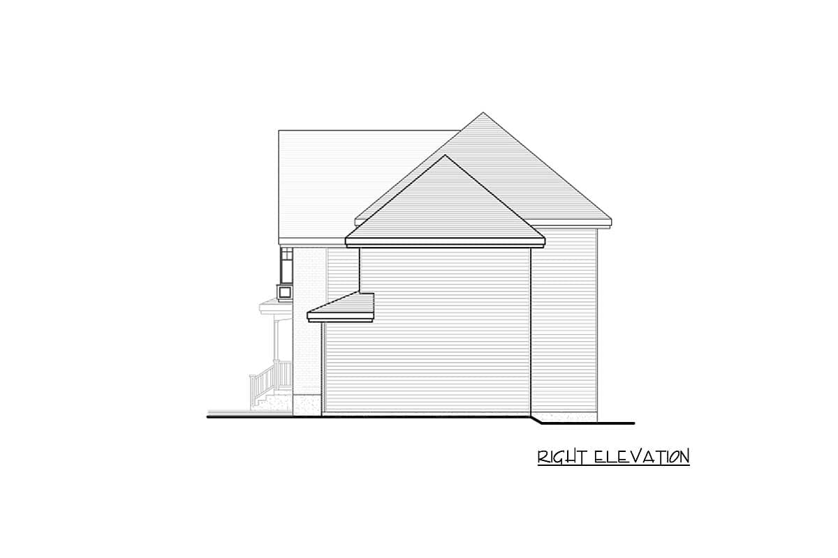 Plan 9044PD: Narrow Lot European House Plan - Image #5 - European, Traditional