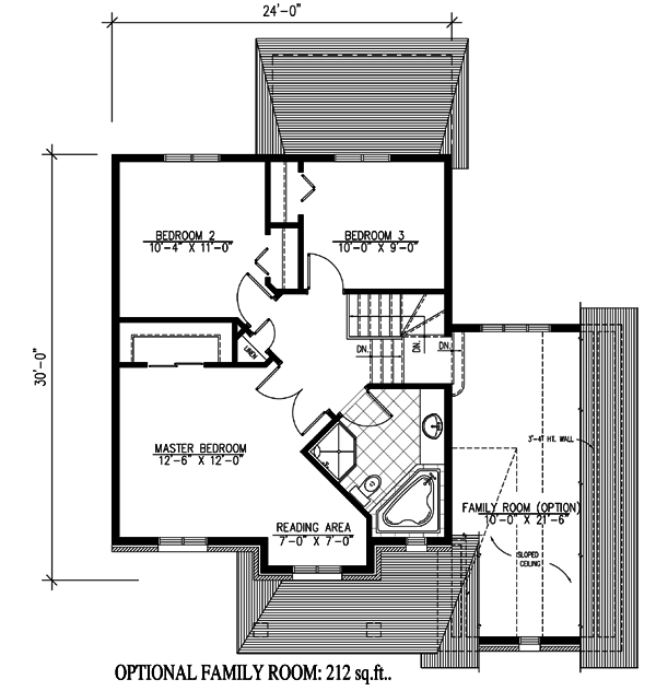 Plan 9069PD: Narrow European House Plan - Floor Plan - 2nd Floor - European
