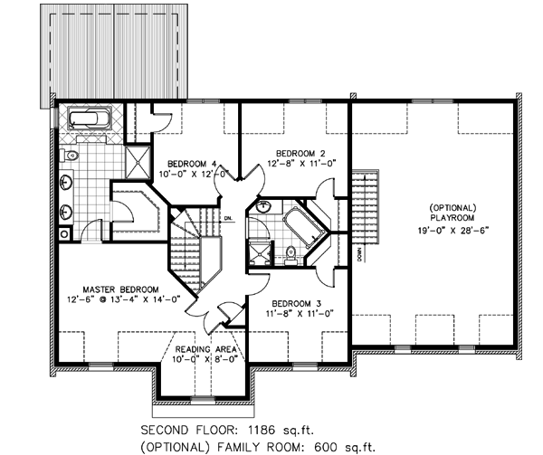 Plan 9085PD: Stately Home Plan with Playroom Option - Floor Plan - 2nd Floor - European, French Country