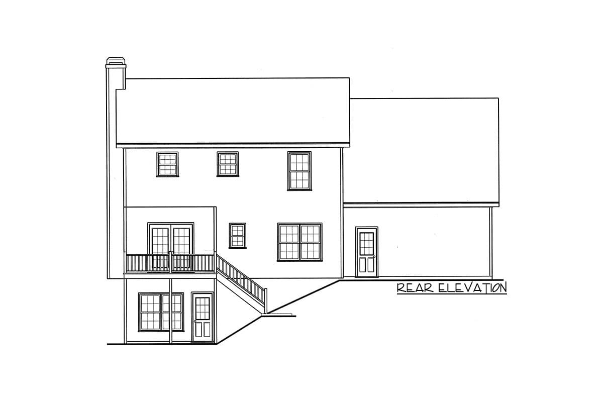 Plan 92008VS: Colonial Inspired House Plan with 3 Beds Under 1900 Square Feet - Image #4 - Colonial, Traditional