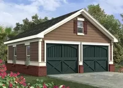 Simple Two Car Garage