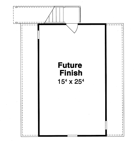 Plan 92049VS: Stately Two Car Garage - Floor Plan - Bonus - Country
