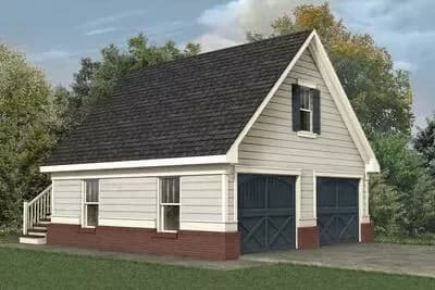Stately Two Car Garage