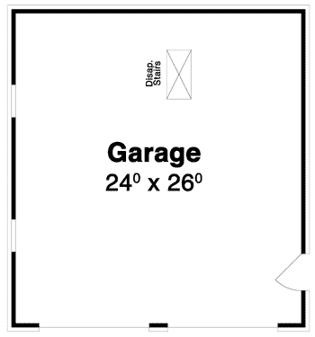 Plan 92080VS: 2-Car Garage with Storage - Floor Plan - Main Level