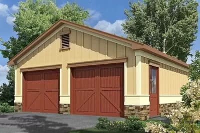 2-Car Garage with Storage