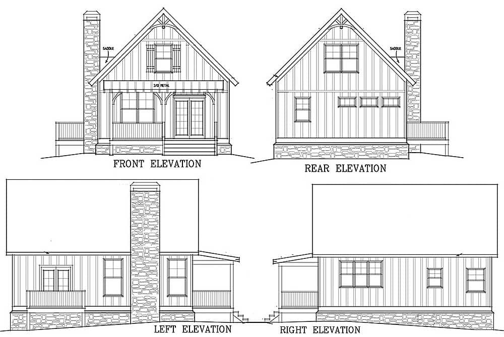 Plan 92301MX: Mountain Getaway - Image #11 - Cabin, Cottage, Country, Mountain, Rustic