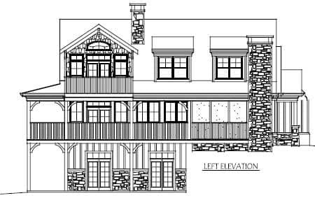 Plan 92303MX: Rustic Mountain Cottage with Angled Carport - 2407 Sq Ft - Image #5 - Cottage, Craftsman, Mountain, Rustic