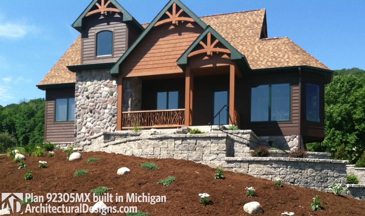 build gallery item - House Plan 92305MX comes to life in Michigan