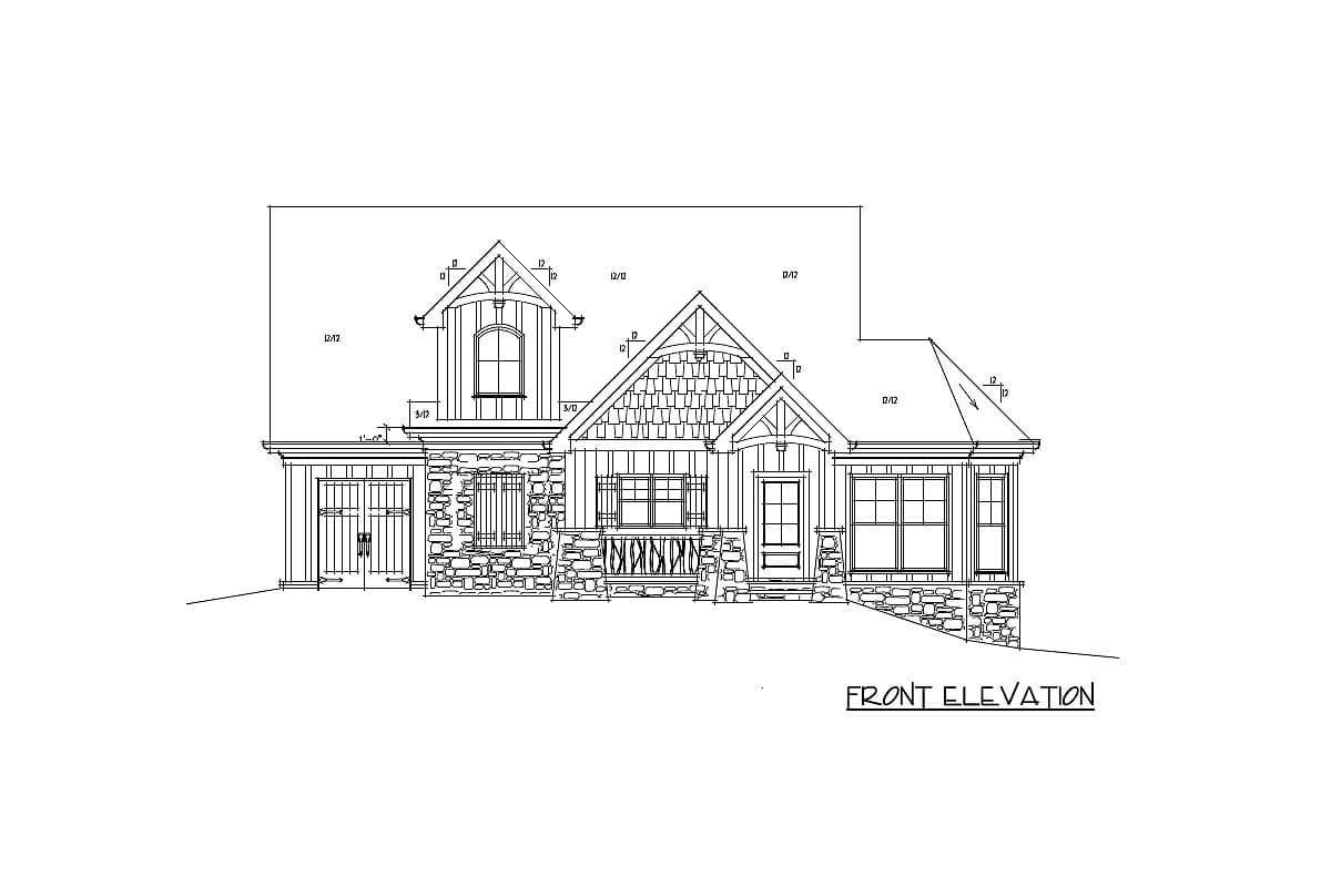 Plan 92305MX: Mountain Home with Vaulted Ceilings - 1613 Sq Ft - Image #40 - Cottage, Country, Craftsman, Mountain, Rustic, Vacation
