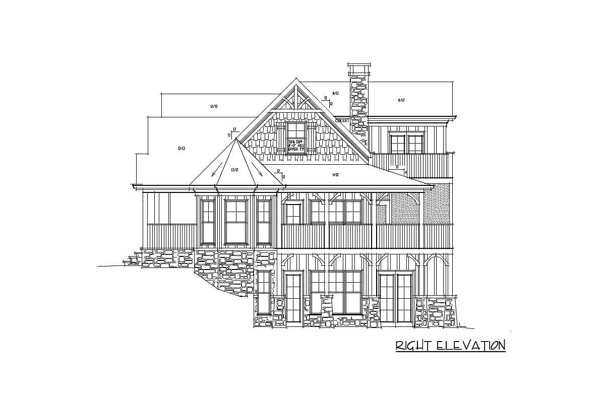 Plan 92305MX: Mountain Home with Vaulted Ceilings - 1613 Sq Ft - Image #43 - Cottage, Country, Craftsman, Mountain, Rustic, Vacation