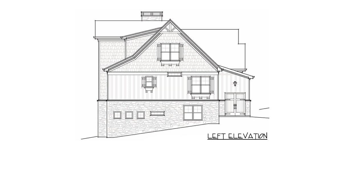 Plan 92306MX: Mountain (or Lake) House Plan with Two Flex Rooms - 1719 Sq Ft - Image #6 - Cottage, Country, Craftsman, Mountain, Rustic
