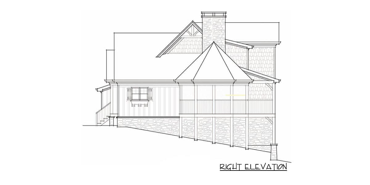 Plan 92306MX: Mountain (or Lake) House Plan with Two Flex Rooms - 1719 Sq Ft - Image #8 - Cottage, Country, Craftsman, Mountain, Rustic