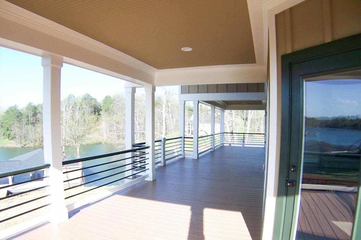 Plan 92309MX: Lake House Plan Retreat with Full Wraparound Porch - 2052 Sq Ft - Image #28 - Cottage, Country, Mountain, Rustic