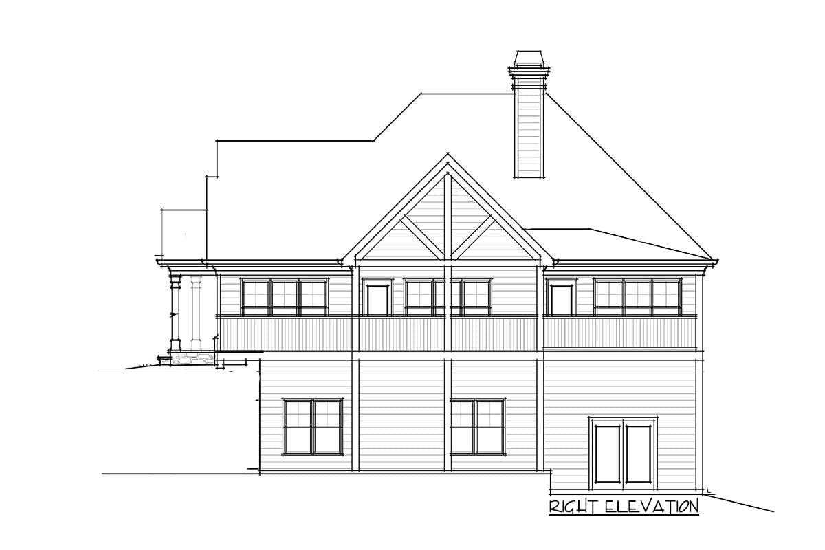 Plan 92310MX: Lake House Plan with Lower Level Boat Garage - 2120 Sq Ft - Image #17 - Cottage, Craftsman, Mountain, Rustic, Vacation