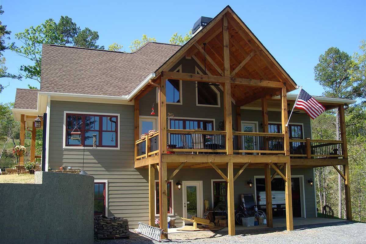 Plan 92310MX: Lake House Plan with Lower Level Boat Garage - 2120 Sq Ft - Image #5 - Cottage, Craftsman, Mountain, Rustic, Vacation