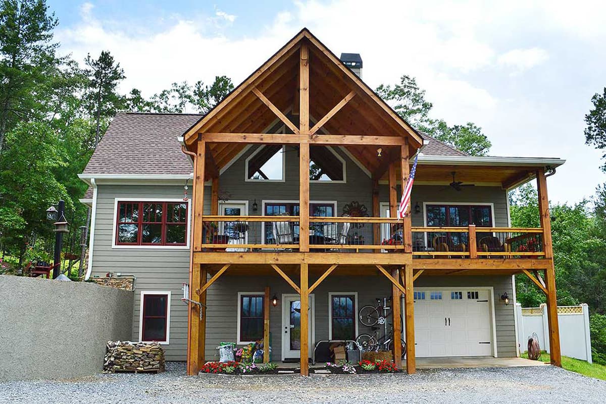 Plan 92310MX: Lake House Plan with Lower Level Boat Garage - 2120 Sq Ft - Image #7 - Cottage, Craftsman, Mountain, Rustic, Vacation