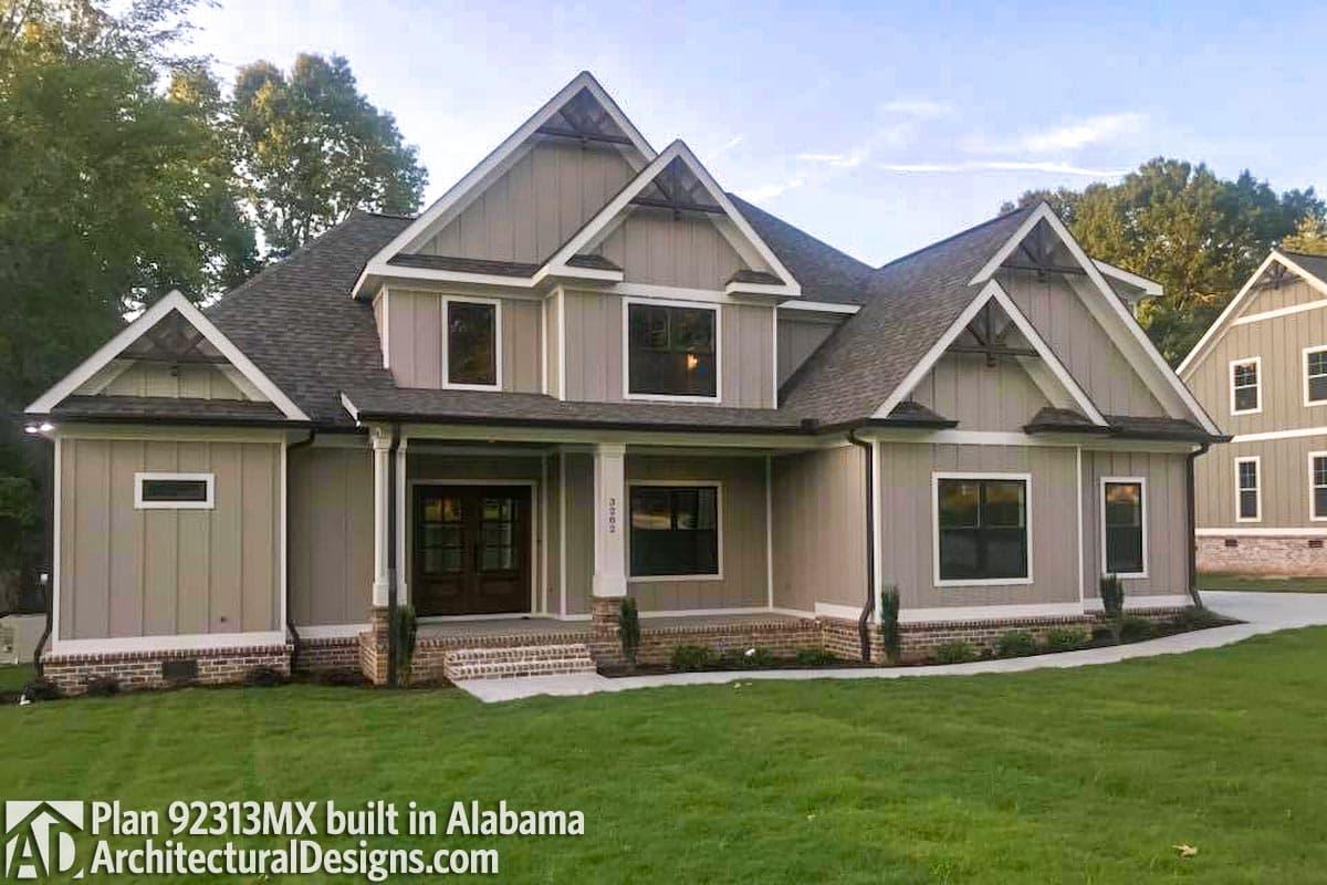 build gallery item - House Plan 92313MX comes to life in Alabama