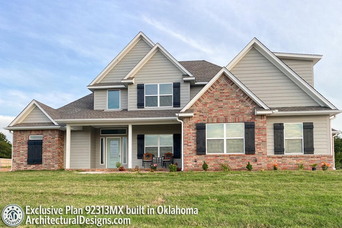 build gallery item - House Plan 92313MX Comes to Life in Oklahoma