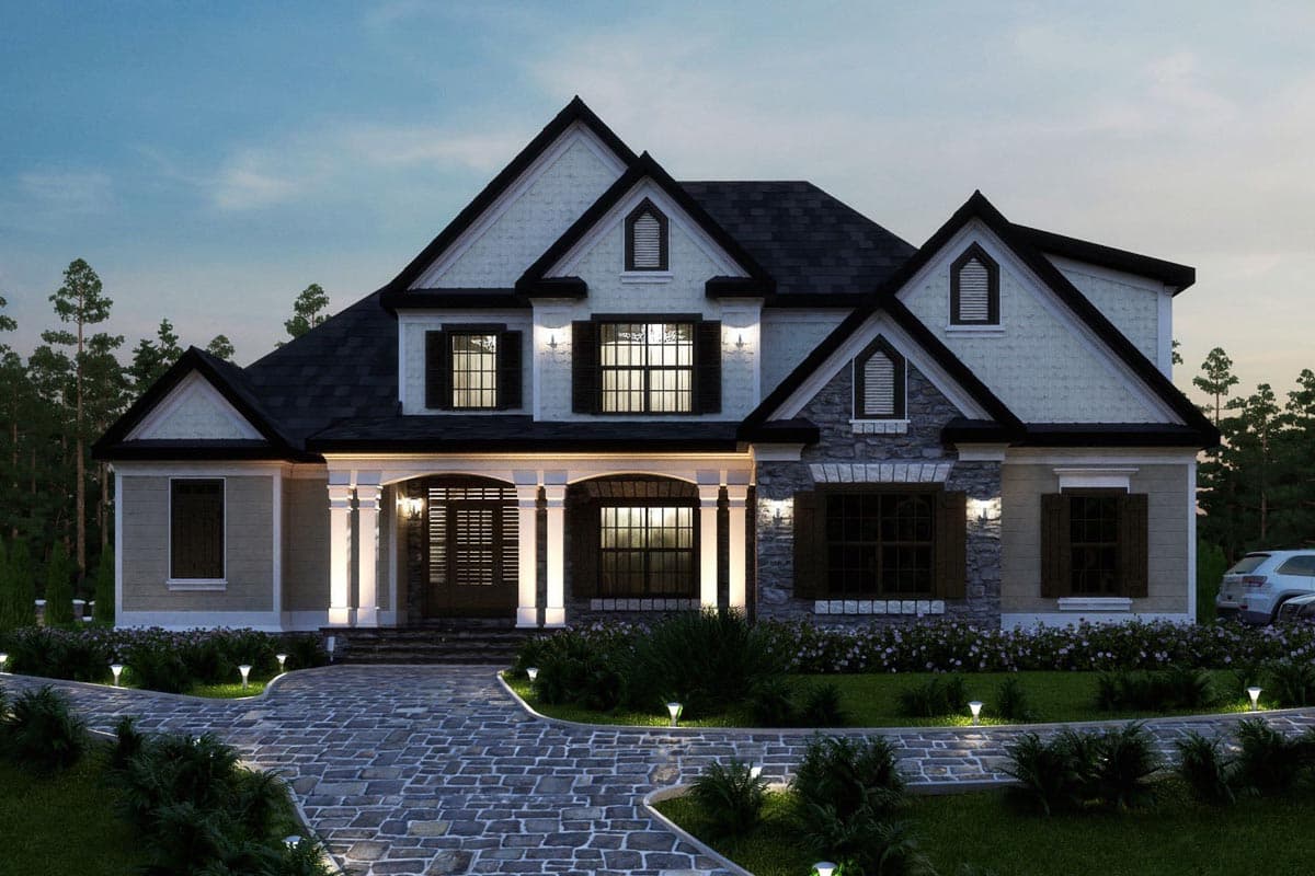 Plan 92313MX: 3 Bed House Plan with Country Kitchen and Optional Finished Lower Level - 2450 Sq Ft - Image #8 - Country, Craftsman, Traditional