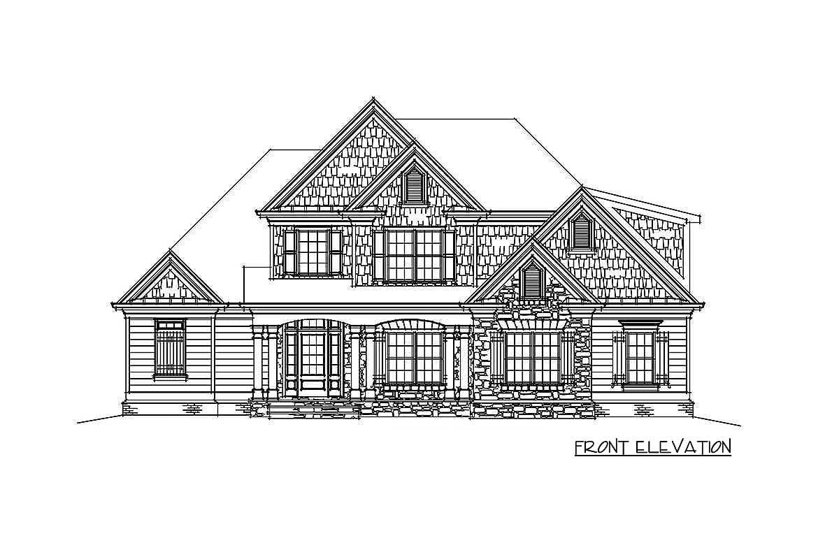 Plan 92313MX: 3 Bed House Plan with Country Kitchen and Optional Finished Lower Level - 2450 Sq Ft - Image #9 - Country, Craftsman, Traditional