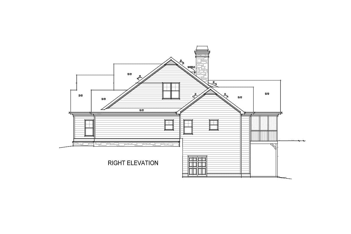 Plan 92314MX: One Story Craftsman-Style House Plan with Lower Level Expansion - 2333 Sq Ft - Image #8 - Craftsman, Traditional