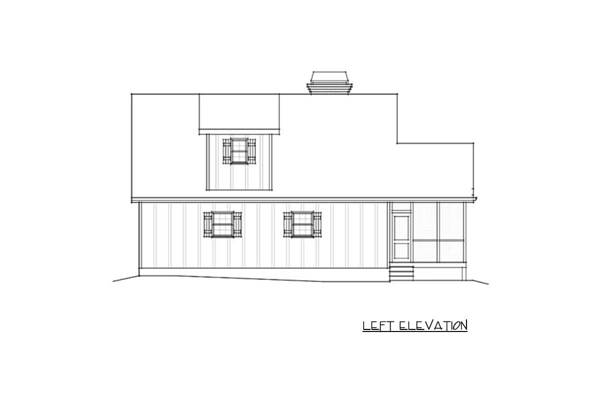 Plan 92319MX: Flexible Mountain Cottage - 1187 Sq Ft - Image #26 - Cabin, Cottage, Country, Craftsman, Mountain, Rustic