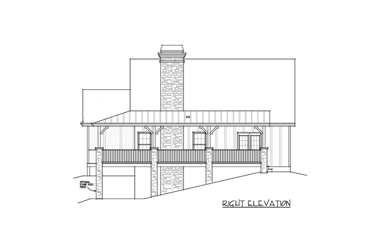 Plan 92319MX: Flexible Mountain Cottage - 1187 Sq Ft - Image #28 - Cabin, Cottage, Country, Craftsman, Mountain, Rustic