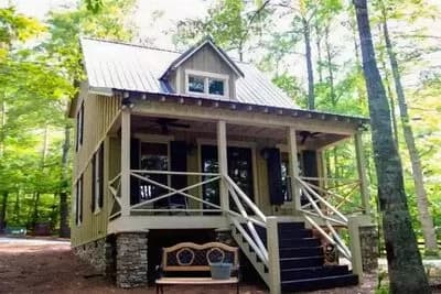 Under 800 Square Foot Cabin with Covered Front Porch