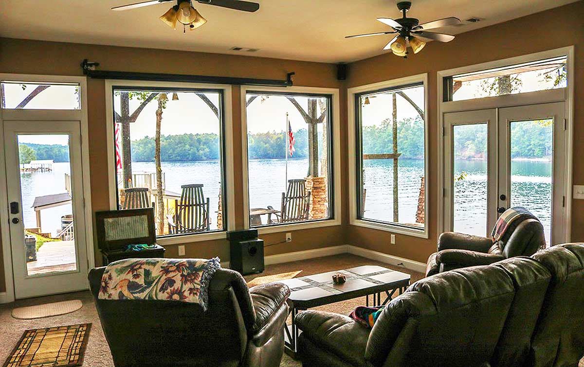 Plan 92322MX: Lake House Plan With 4 Bunks and 3 Bedrooms - 2347 Sq Ft - Image #6 - Cottage, Country, Mountain, Rustic