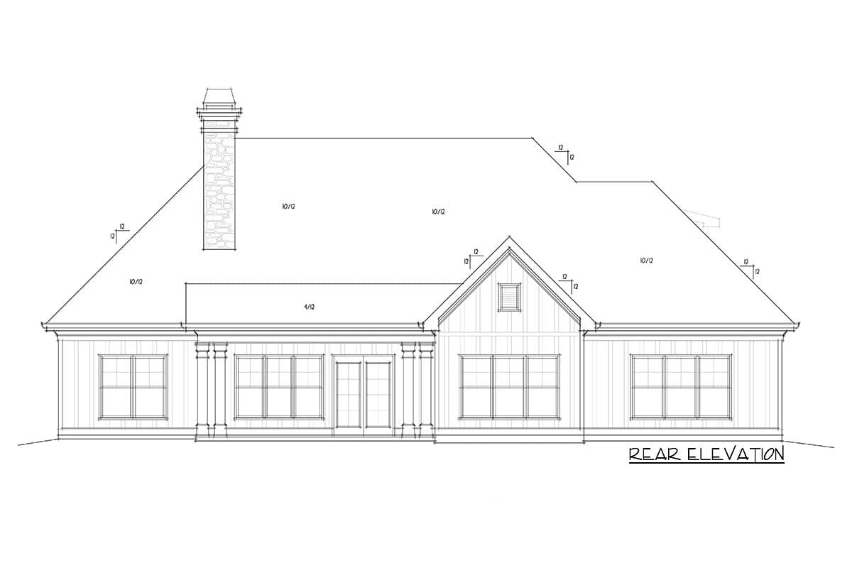 Plan 92326MX: Rustic Mountain Cottage with Vaulted Family Room - Image #5 - Cottage, Country, Craftsman, Mountain, Rustic