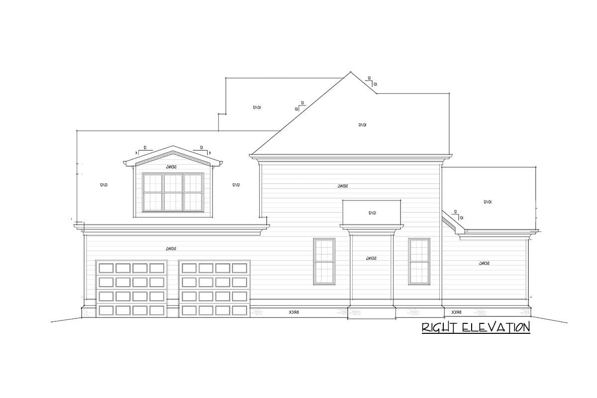 Plan 92335MX: Two-Story Farmhouse Plan - 2930 Sq Ft - Image #7 - Country, Farmhouse, Rustic, Traditional