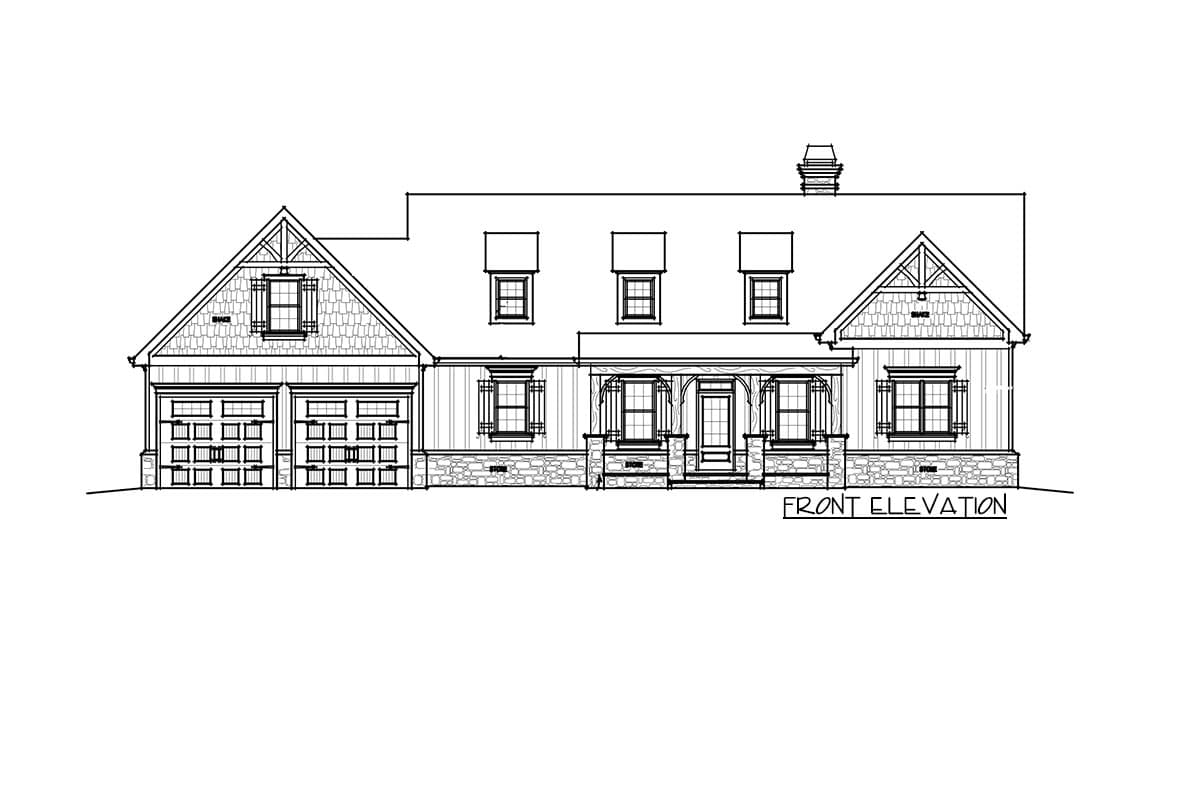 Plan 92341MX: Country Craftsman House Plan with Finished Lower Level - 3404 Sq Ft - Image #15 - Country, Craftsman, Mountain, Rustic