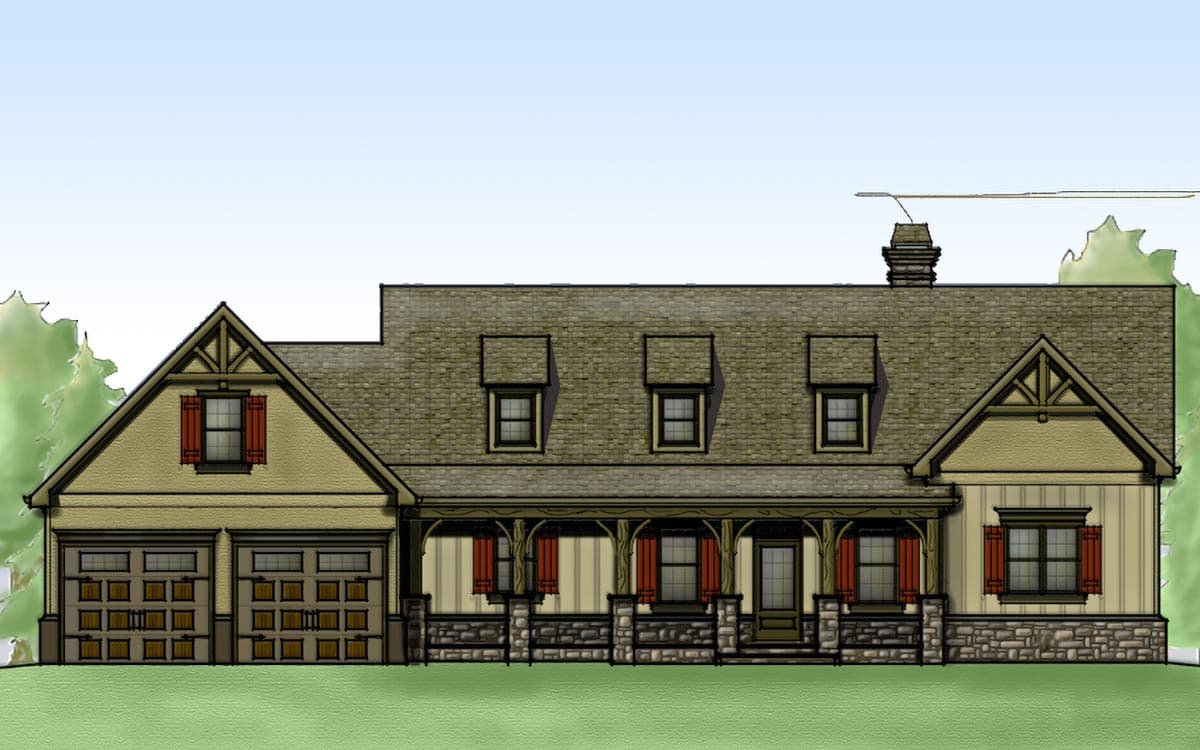 Plan 92341MX: Country Craftsman House Plan with Finished Lower Level - 3404 Sq Ft - Image #14 - Country, Craftsman, Mountain, Rustic
