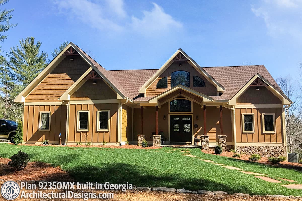 build gallery item - House Plan 92350MX comes to life in Georgia