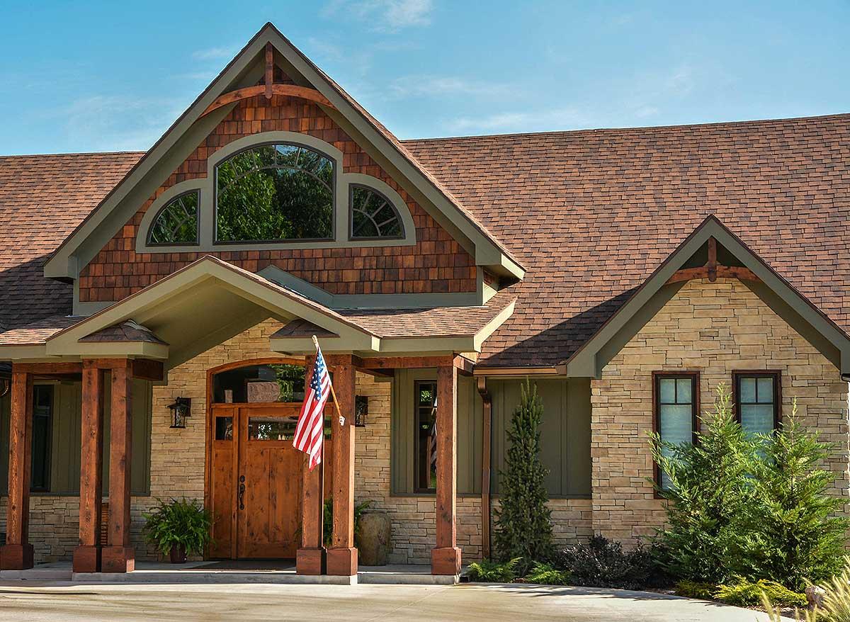 Plan 92350MX: Lake House Plan with Stacked Rear Porches - 2618 Sq Ft - Image #6 - Craftsman, Mountain, Rustic