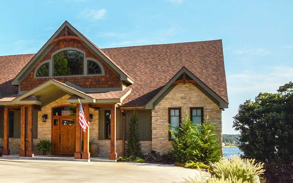 Plan 92350MX: Lake House Plan with Stacked Rear Porches - 2618 Sq Ft - Image #7 - Craftsman, Mountain, Rustic